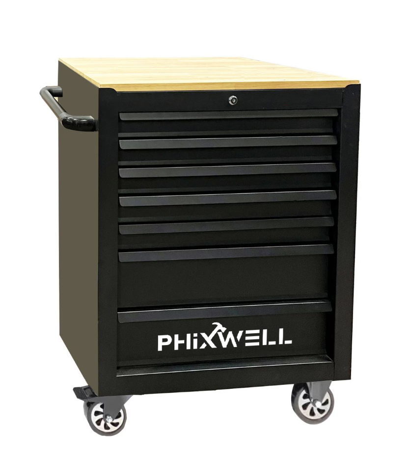 719506 PHIXWELL 7단 서랍장과 목재 조리대