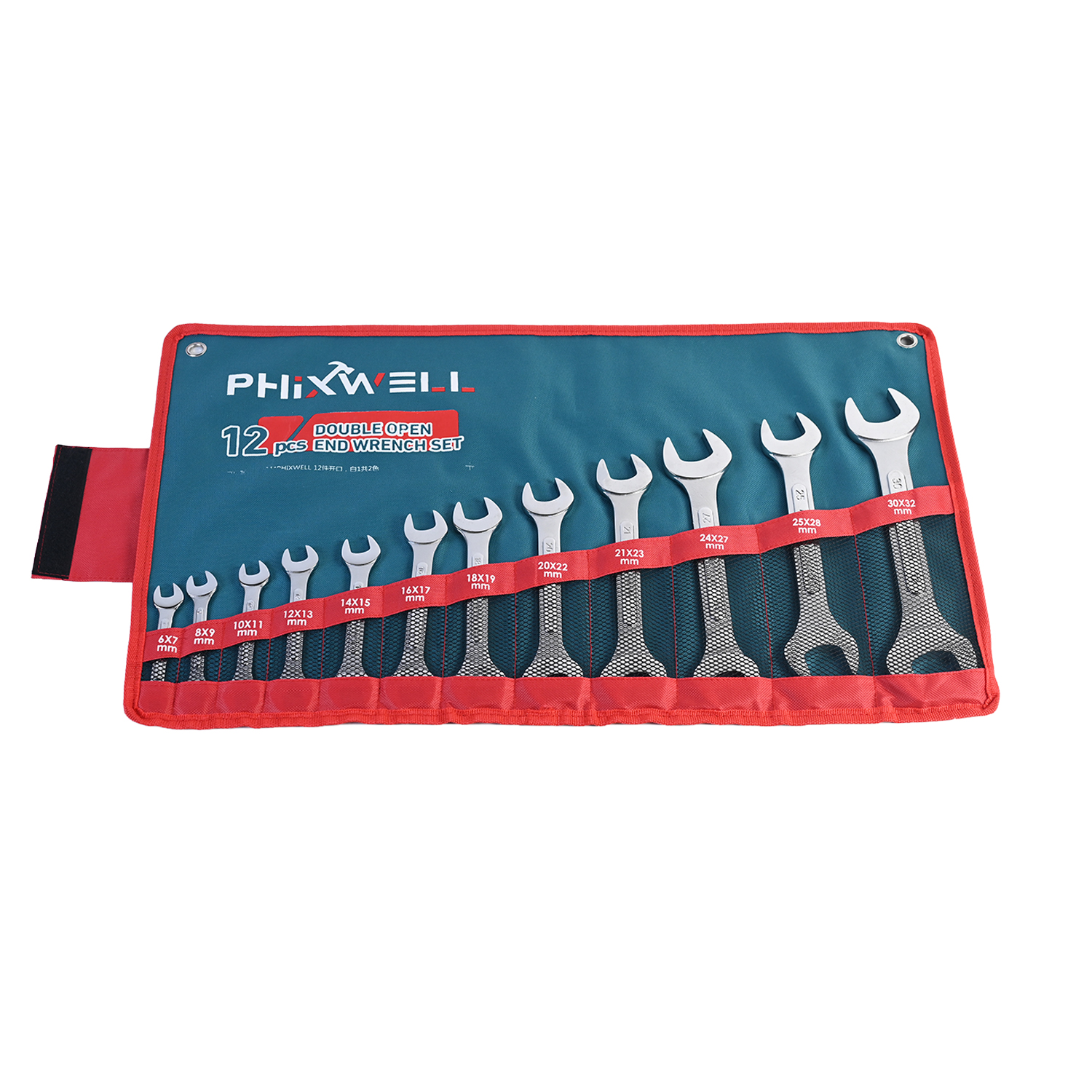 717534 PHIXWELL 12개 양두 리브 렌치 세트