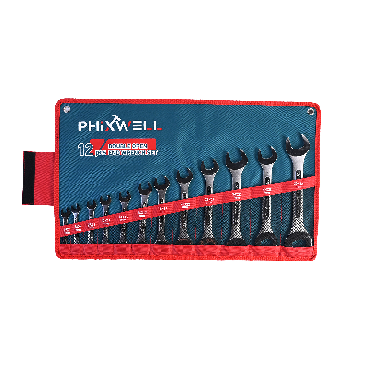 717534 PHIXWELL 12개 양두 리브 렌치 세트